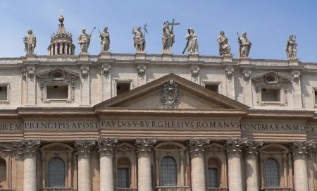 IN HONOREM MAIN APOST PAVLVS V BVRGHESIVS ROMANVS PONT MAX AN MDCXII PONT VII